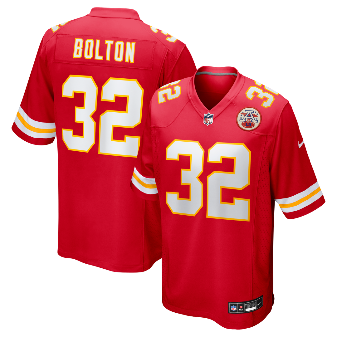 Men's Nike Kansas City Chiefs Nick Bolton Red Game NFL Jersey