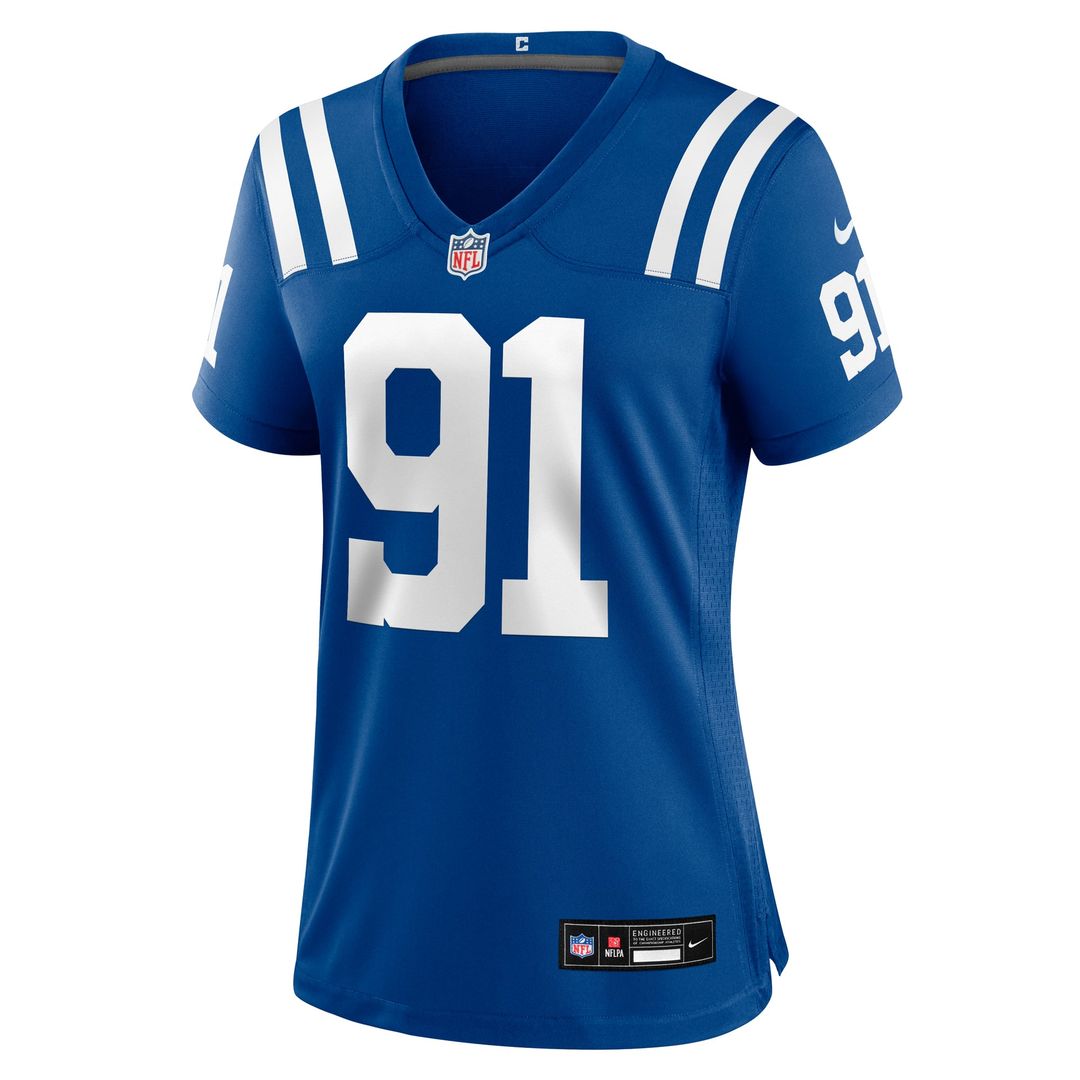 Women's Nike Indianapolis Colts JT Tuimoloau Royal Team Game NFL Jersey