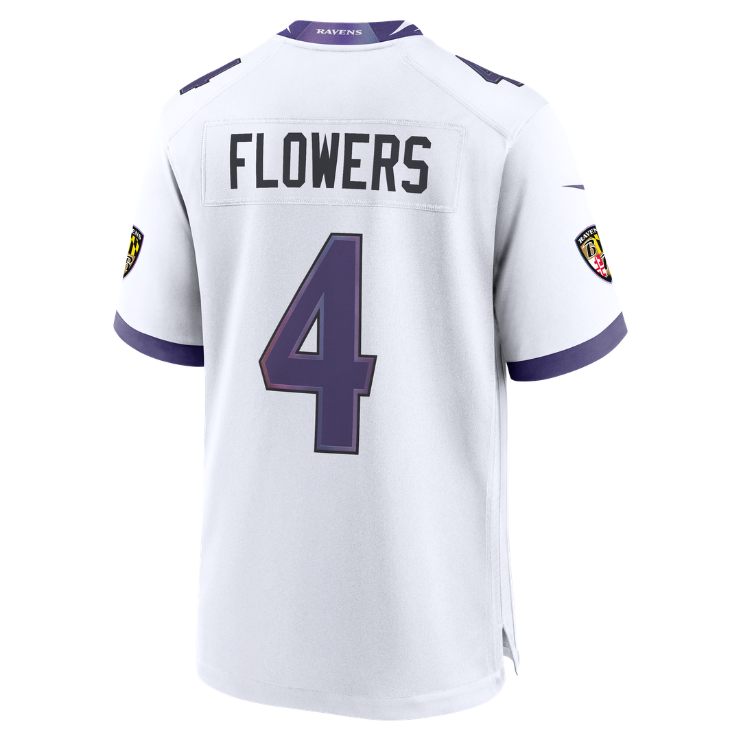 Men's Nike Baltimore Ravens Zay Flowers Purple Alternate Game NFL Jersey
