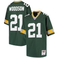 Youth Mitchell & Ness Green Bay Packers Charles Woodson Green Retired Player Legacy NFL Jersey