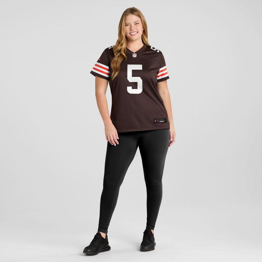 Women's Nike Cleveland Browns Rayshawn Jenkins Brown Team Game NFL Jersey