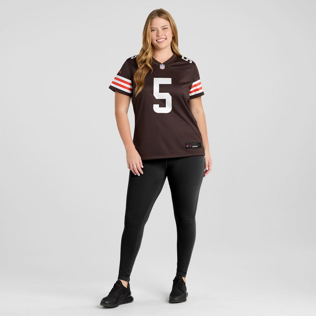 Women's Nike Cleveland Browns Rayshawn Jenkins Brown Team Game NFL Jersey