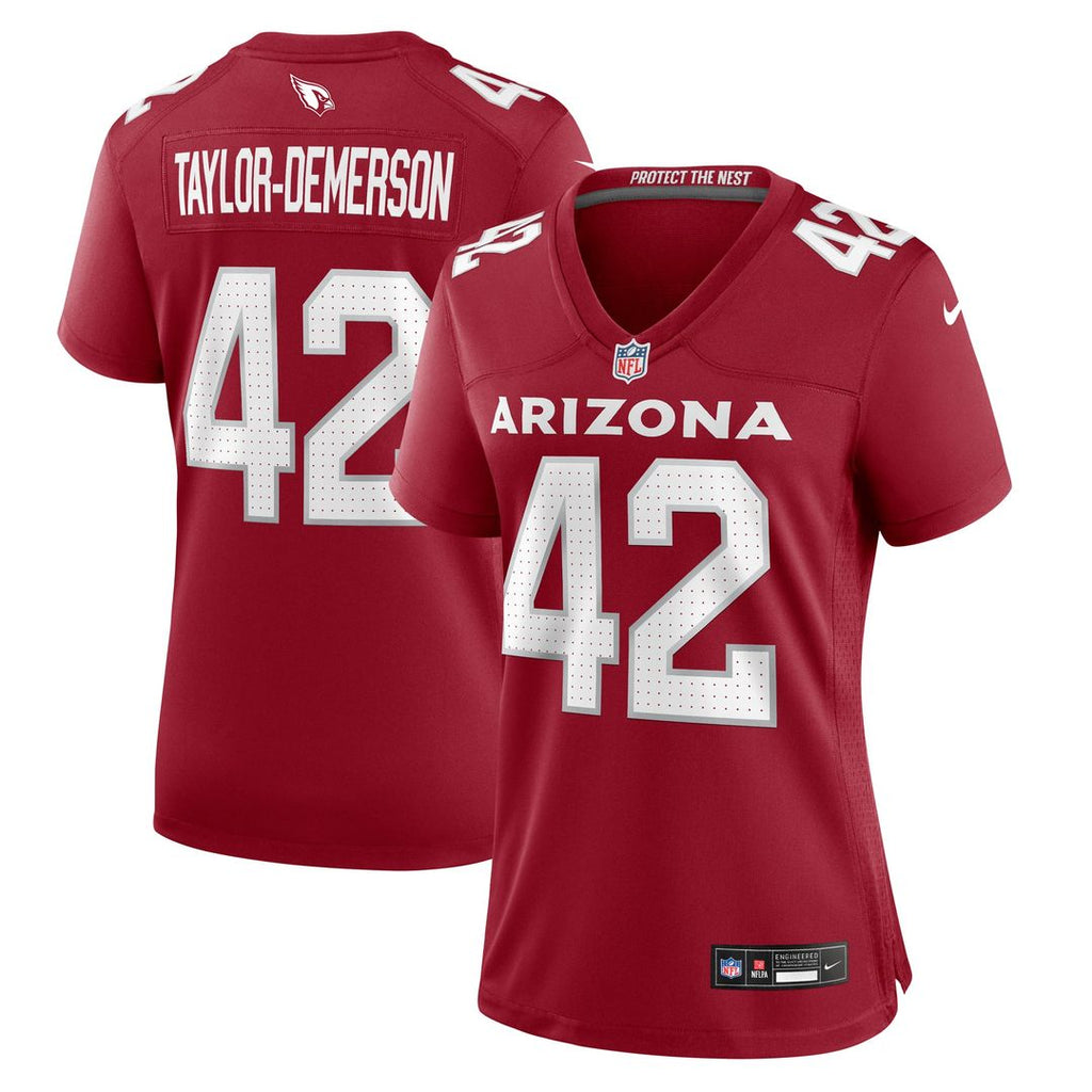 Women's Nike Arizona Cardinals Dadrion Taylor-Demerson Cardinal Game NFL Jersey