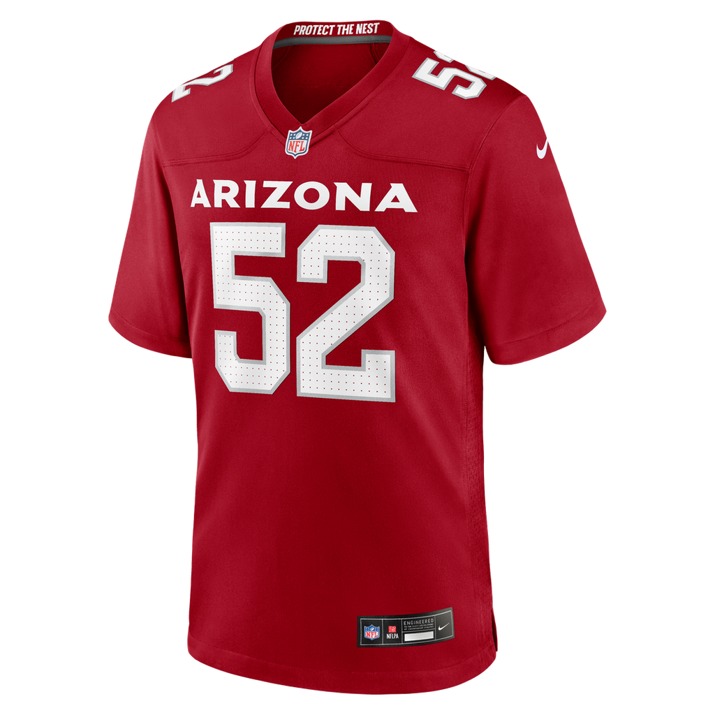 Men's Nike Arizona Cardinals Jordan Burch Cardinal Team Game NFL Jersey