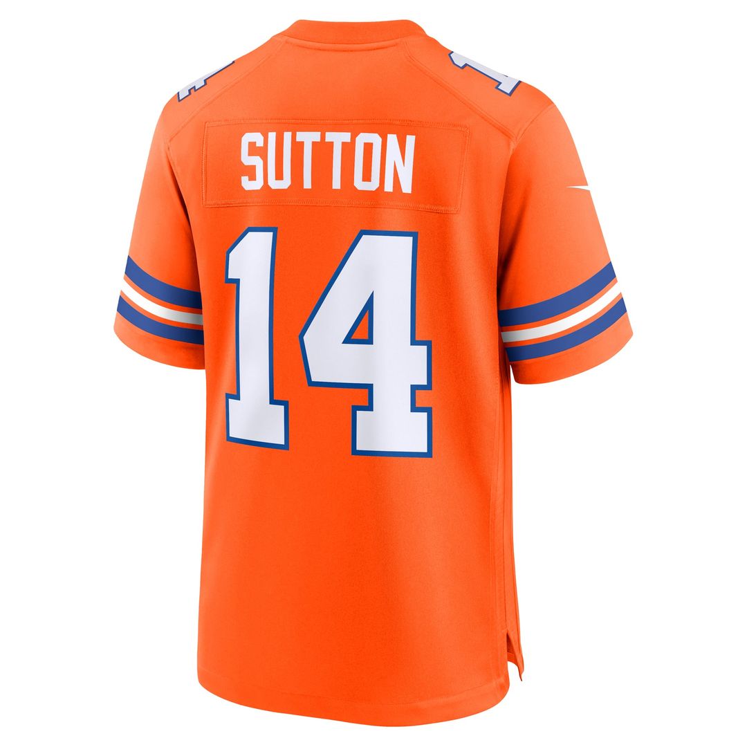 Men's Nike Denver Broncos Courtland Sutton Orange Alternate Game NFL Jersey