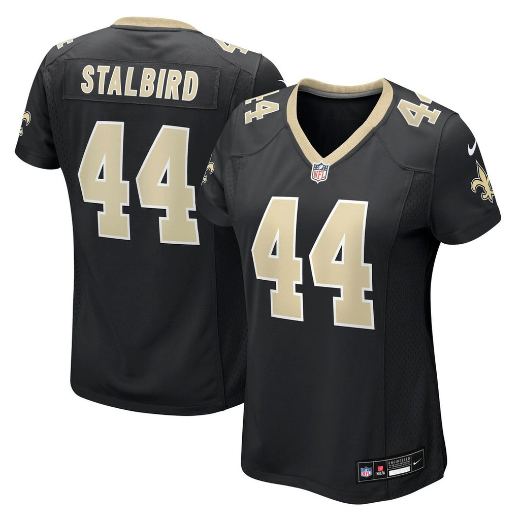 Women's Nike New Orleans Saints Isaiah Stalbird Black Team Game NFL Jersey