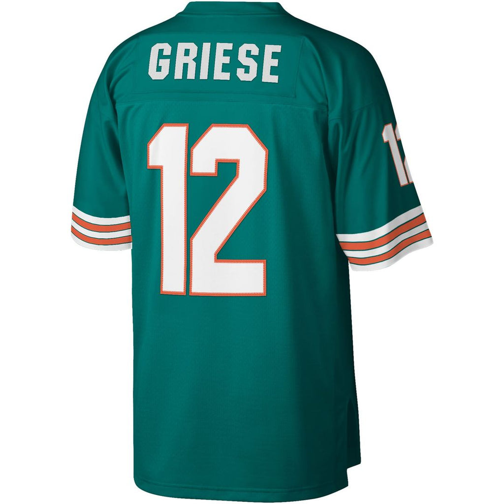 Men's Mitchell & Ness Miami Dolphins Bob Griese Aqua Legacy Replica NFL Jersey