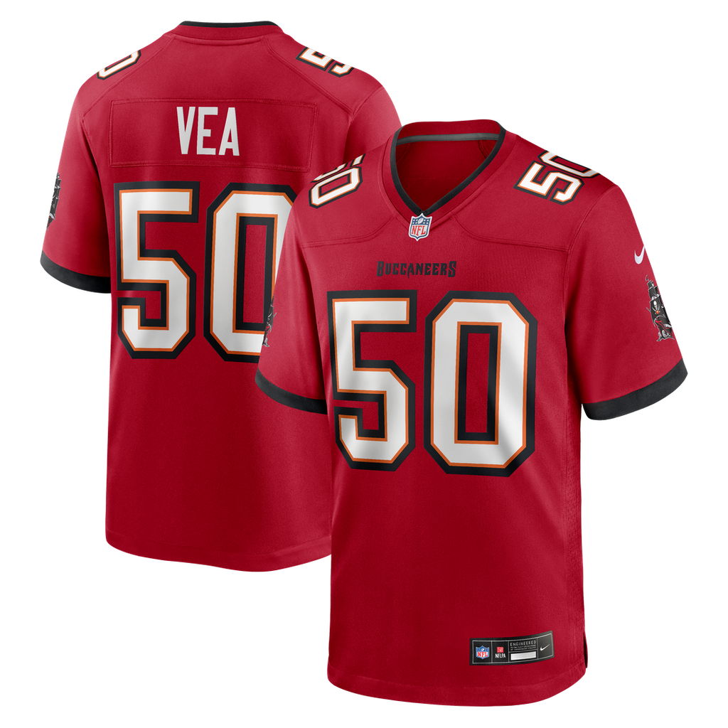 Men's Nike Tampa Bay Buccaneers Vita Vea Red Game NFL Jersey