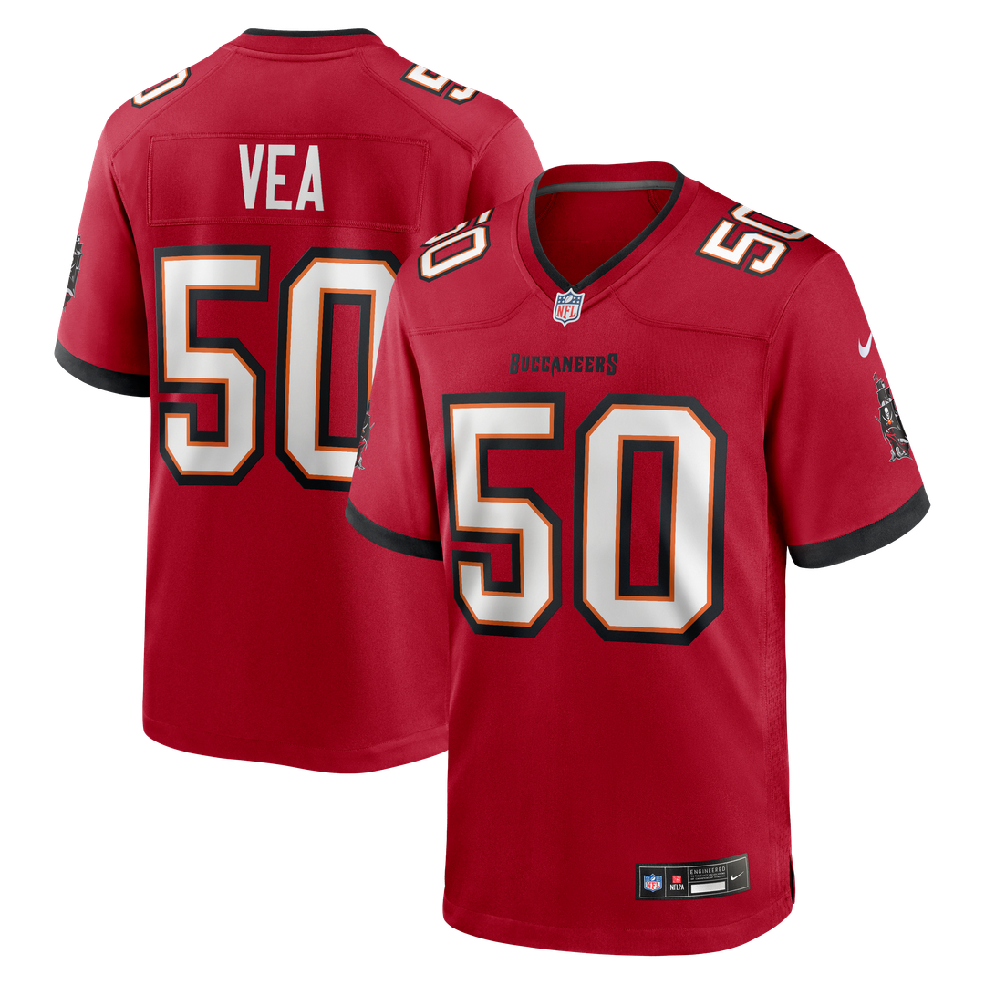 Men's Nike Tampa Bay Buccaneers Vita Vea Red Game NFL Jersey