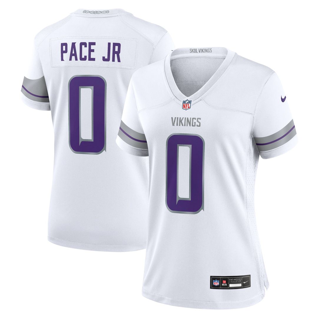 Women's Nike Minnesota Vikings Ivan Pace Jr White Alternate Game NFL Jersey