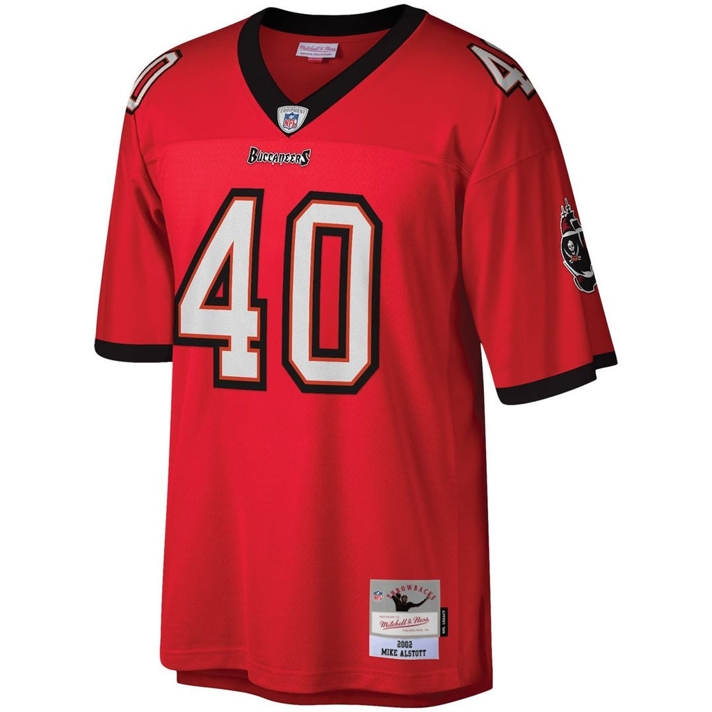 Men's Mitchell & Ness Tampa Bay Buccaneers Mike Alstott Red Legacy Replica NFL Jersey