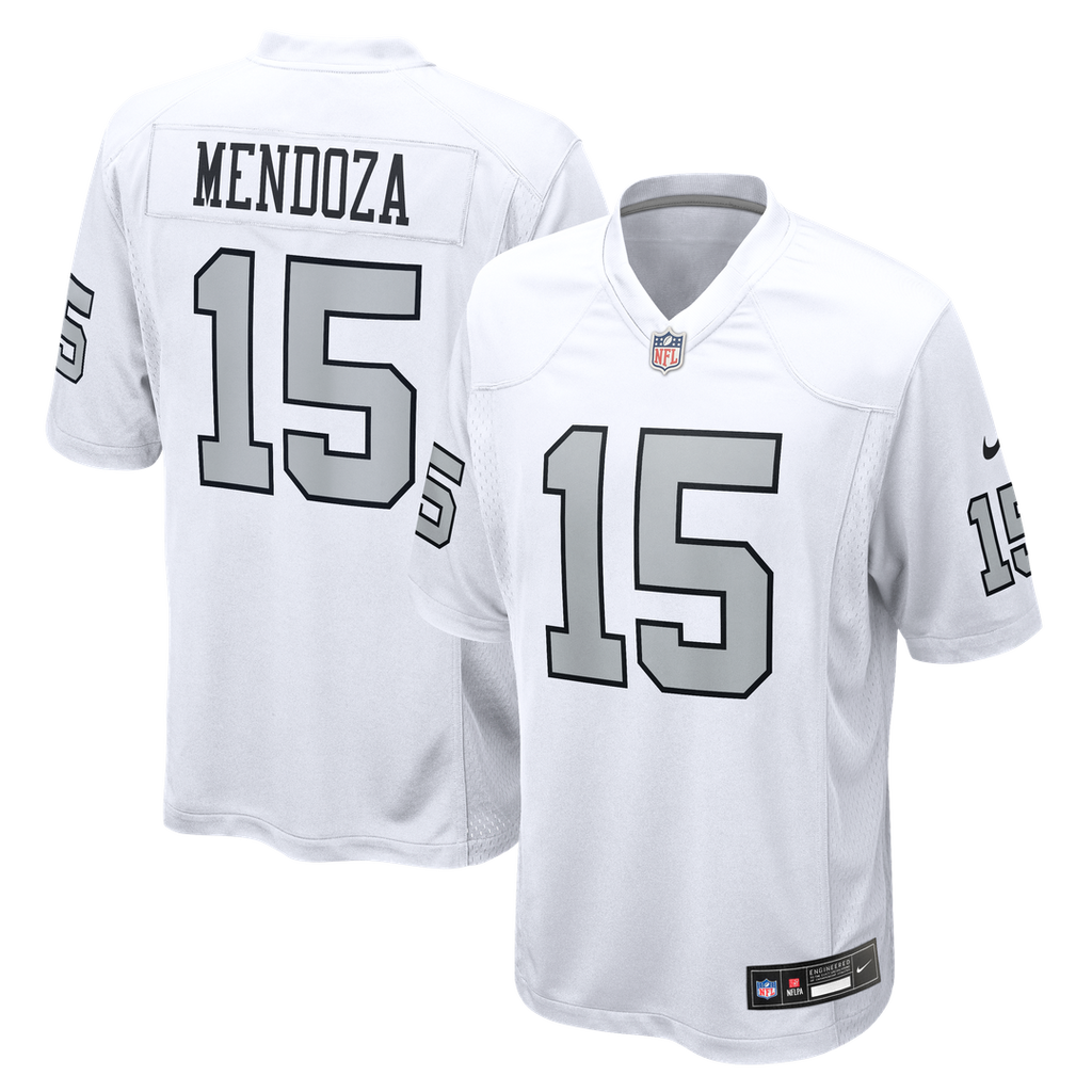 Men's Nike Las Vegas Raiders Fernando Mendoza White Alternate Game Player NFL Jersey