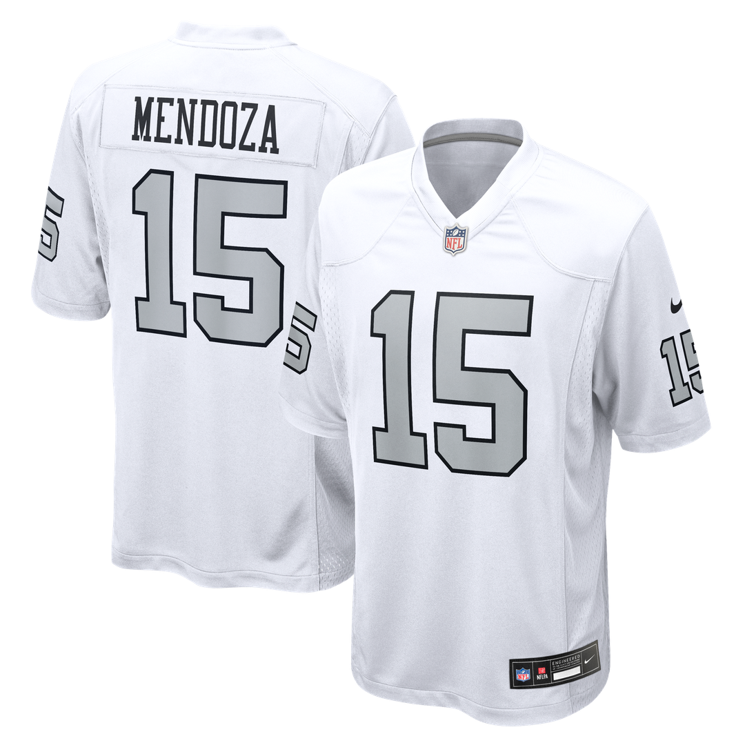 Men's Nike Las Vegas Raiders Fernando Mendoza White Alternate Game Player NFL Jersey