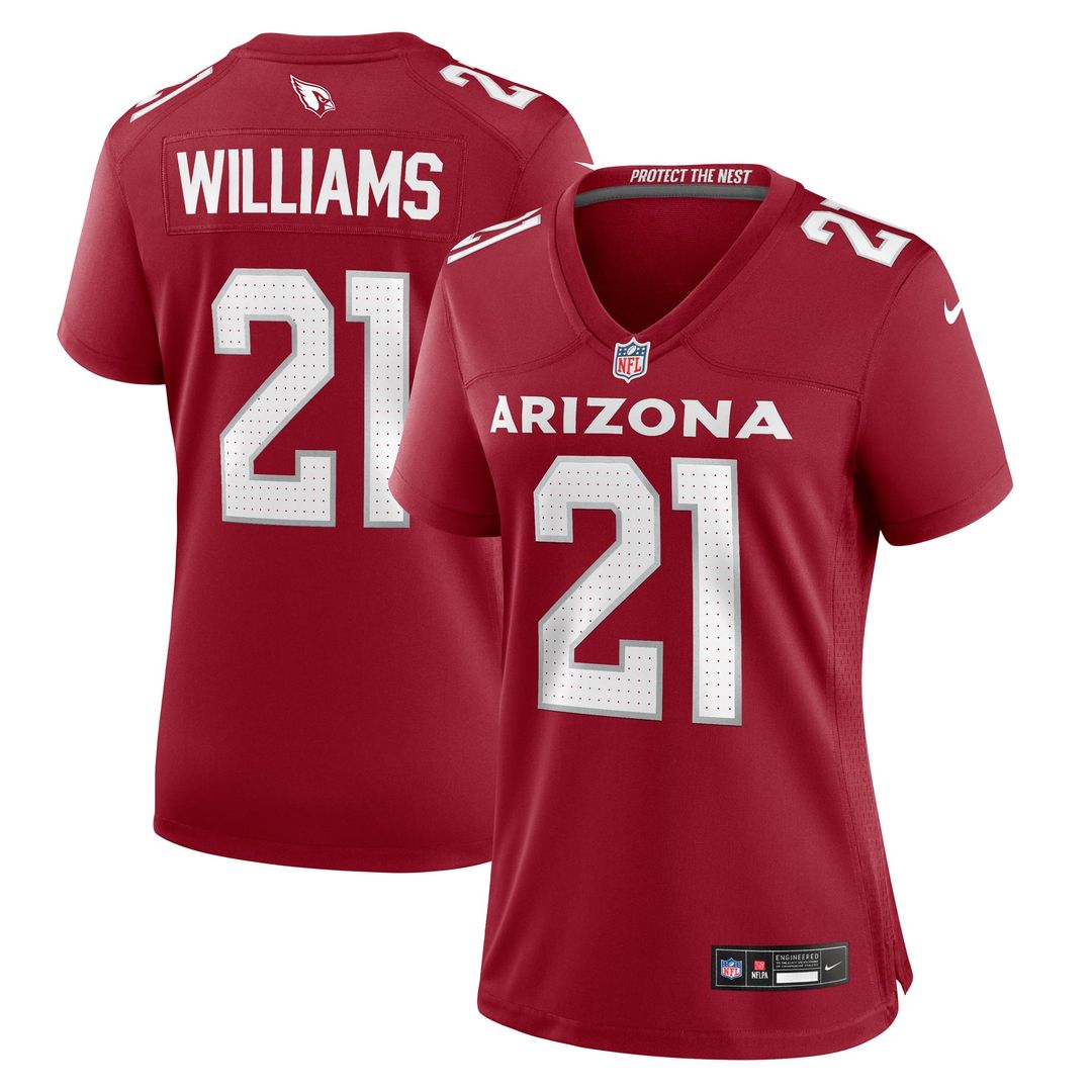 Women's Nike Arizona Cardinals Garrett Williams Cardinal Game NFL Jersey