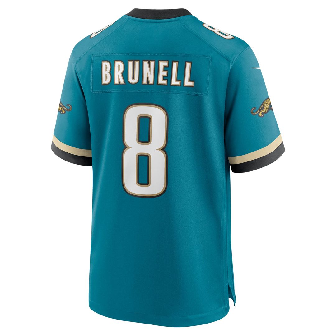 Men's Nike Jacksonville Jaguars Mark Brunell Teal Retired Player Alternate Game NFL Jersey