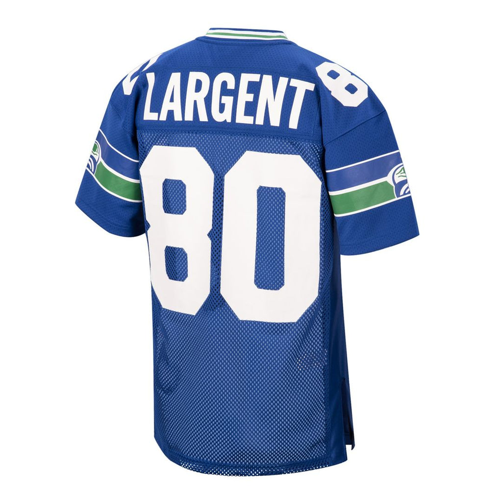 Men's Mitchell & Ness Seattle Seahawks Steve Largent Royal 1985 Authentic Throwback Retired Player NFL Jersey