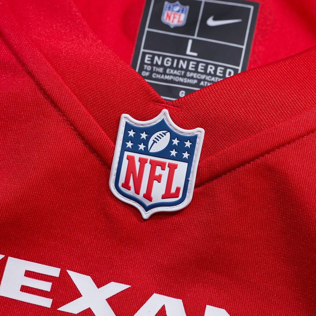 Men's Nike Houston Texans Jalen Pitre Red Alternate Game NFL Jersey
