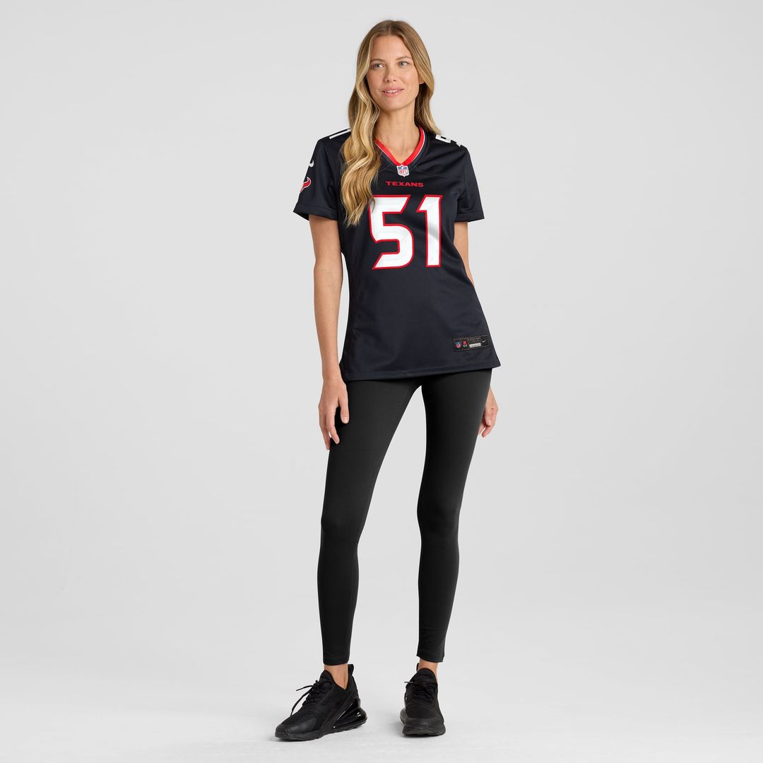 Women's Nike Houston Texans Will Anderson Jr. Navy Game NFL Jersey