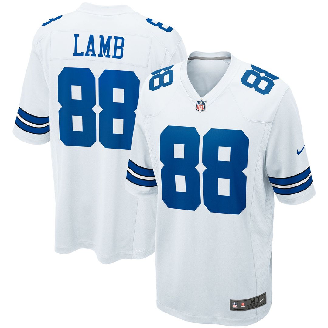 Men's Nike Dallas Cowboys CeeDee Lamb Navy Game NFL Jersey