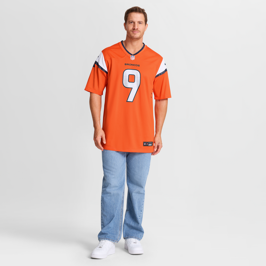 Men's Nike Denver Broncos Talanoa Hufanga Orange Team Game NFL Jersey