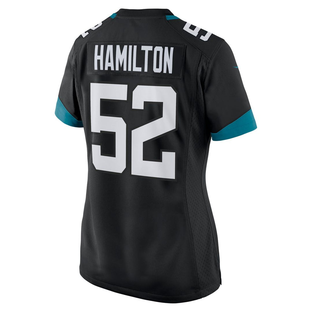 Women's Nike Jacksonville Jaguars DaVon Hamilton Teal Game NFL Jersey