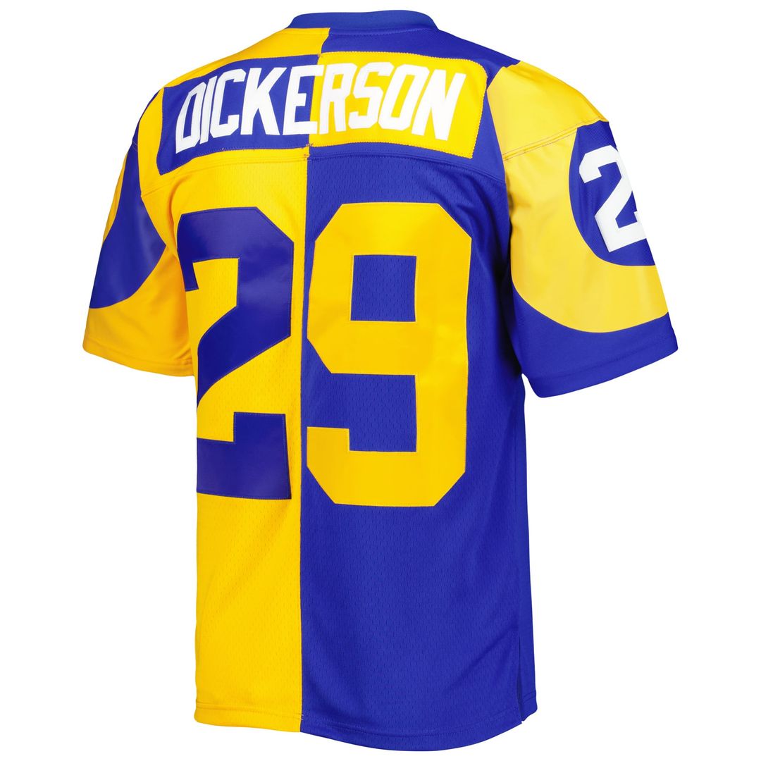 Men's Mitchell & Ness Los Angeles Rams Eric Dickerson Royal/Gold 1984 Split Legacy Replica NFL Jersey