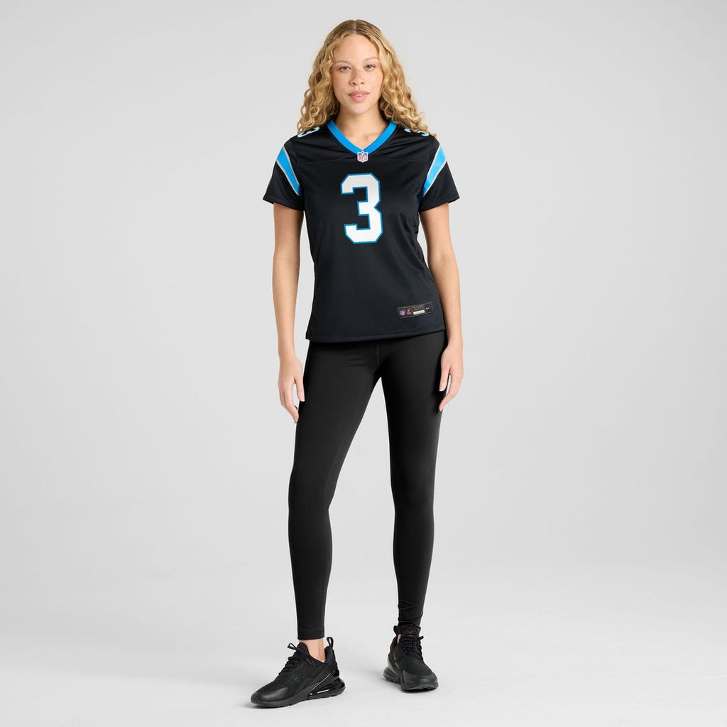 Women's Nike Carolina Panthers Princely Umanmielen Black Team Game NFL Jersey