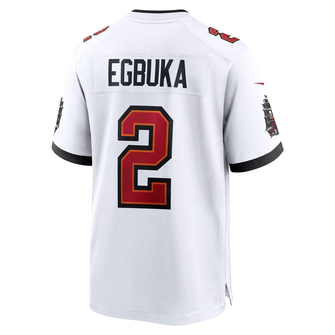 Men's Nike Tampa Bay Buccaneers Emeka Egbuka White Game NFL Jersey