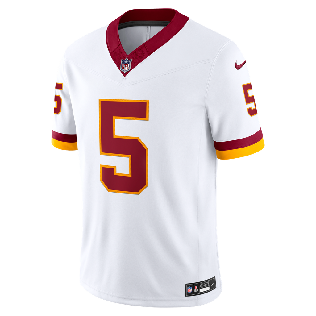 Men's Nike Washington Commanders Jayden Daniels Burgundy Vapor F.U.S.E. Stitched Limited NFL Jersey