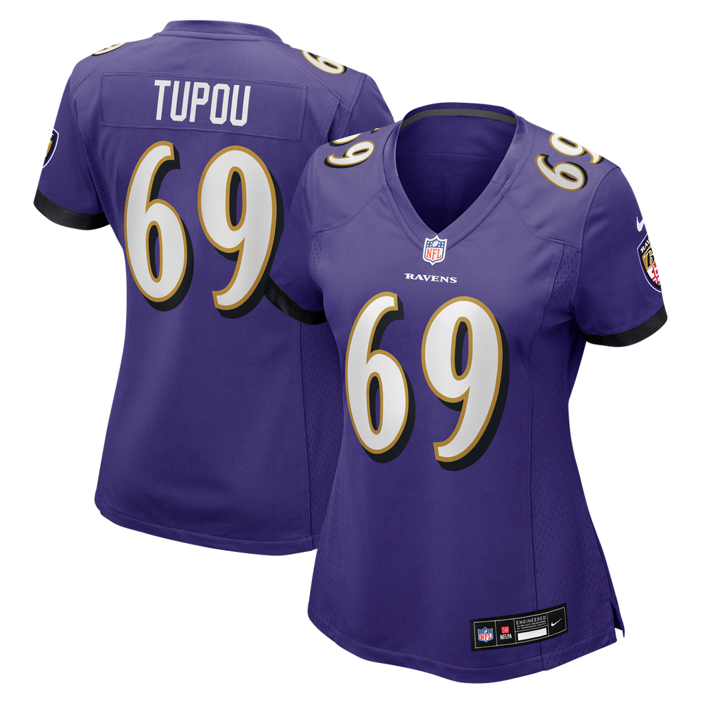 Women's Nike Baltimore Ravens Josh Tupou Purple Team Game NFL Jersey