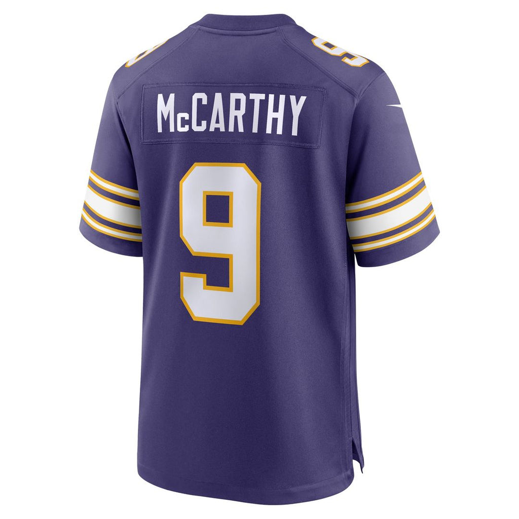 Men's Nike Minnesota Vikings J.J. McCarthy White Game NFL Jersey