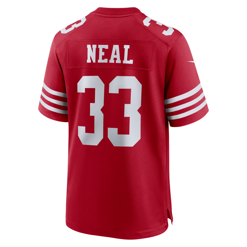Men's Nike San Francisco 49ers Siran Neal Scarlet Team Game NFL Jersey