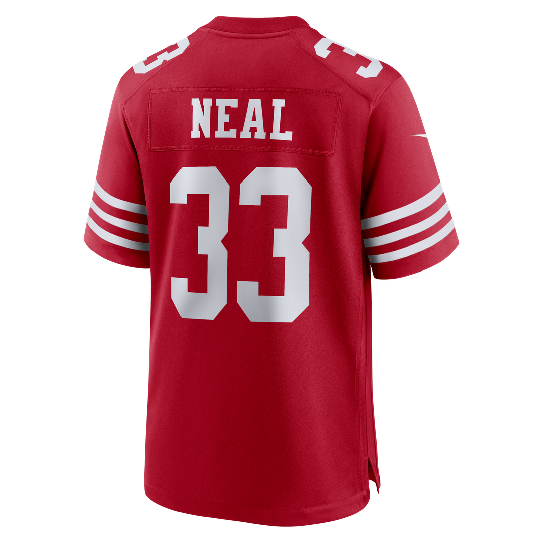 Men's Nike San Francisco 49ers Siran Neal Scarlet Team Game NFL Jersey