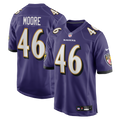 Men's Nike Baltimore Ravens Nick Moore Purple Game NFL Jersey
