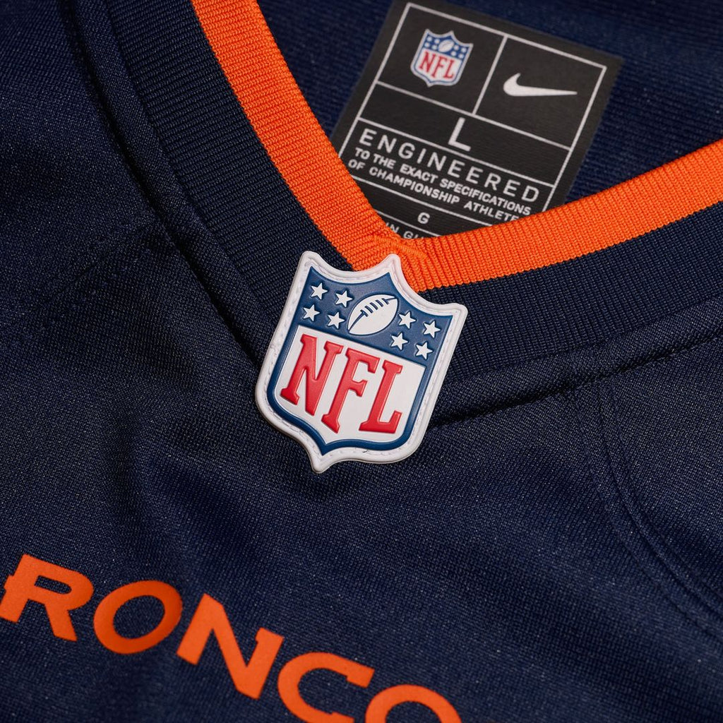 Men's Nike Denver Broncos Jaleel McLaughlin White Game NFL Jersey