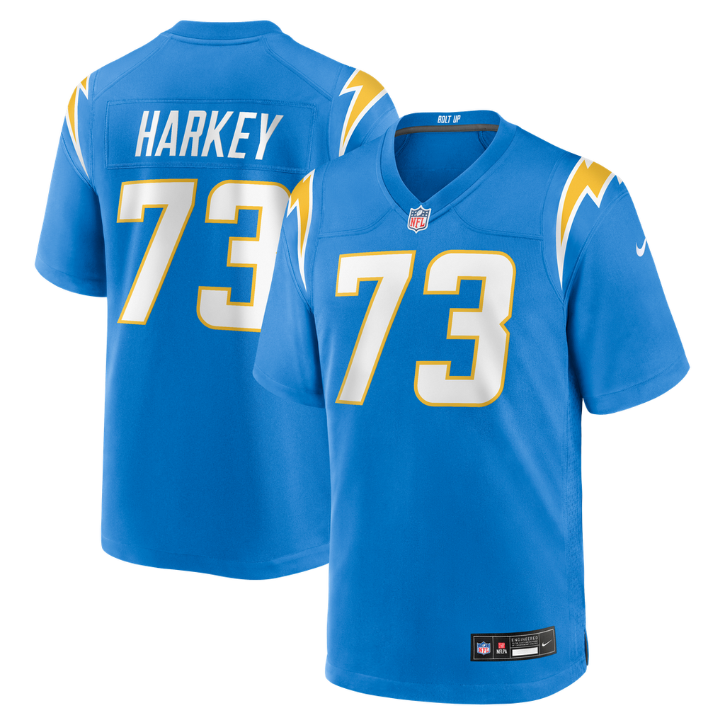 Men's Nike Los Angeles Chargers Alex Harkey Powder Blue Team Game NFL Jersey