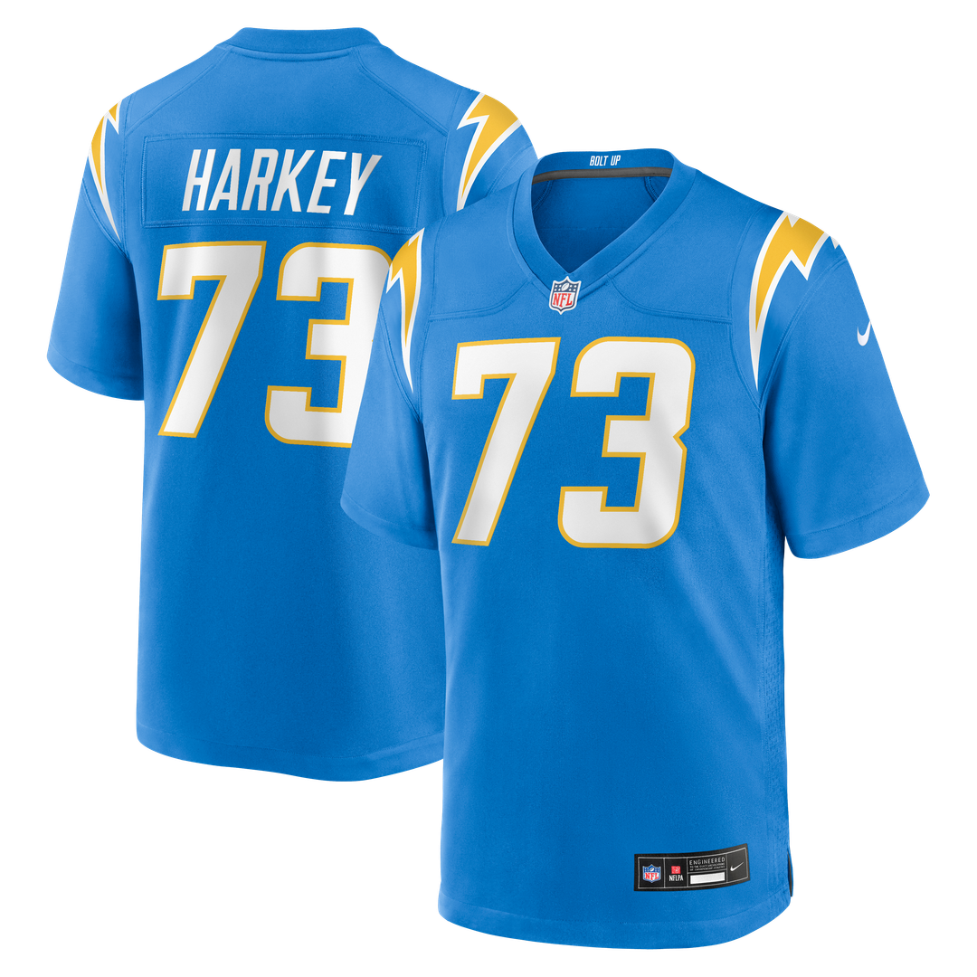 Men's Nike Los Angeles Chargers Alex Harkey Powder Blue Team Game NFL Jersey