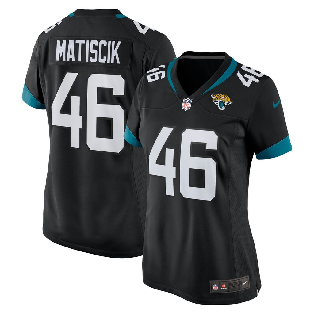 Women's Nike Jacksonville Jaguars Ross Matiscik Black Game NFL Jersey