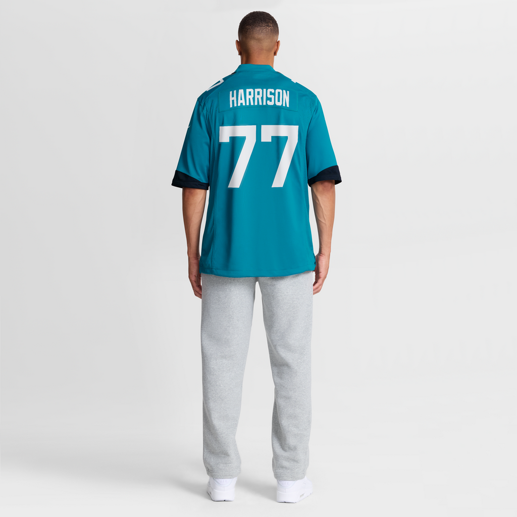 Men's Nike Jacksonville Jaguars Anton Harrison Teal Game NFL Jersey