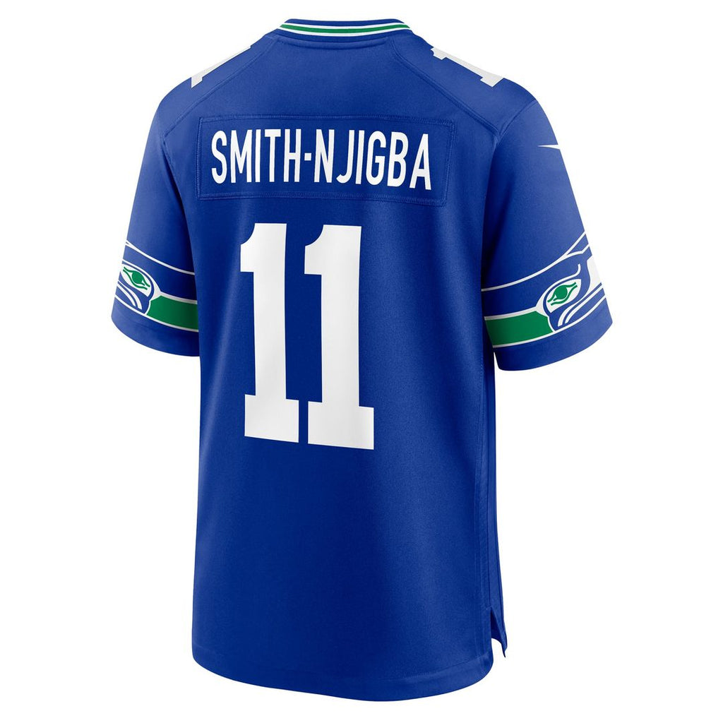 Men's Nike Seattle Seahawks Jaxon Smith-Njigba White Game NFL Jersey