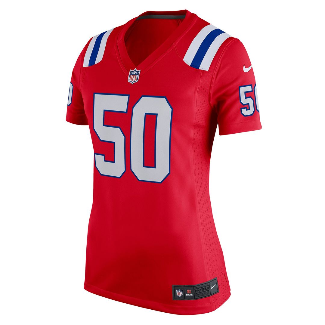 Women's Nike New England Patriots Mike Vrabel Red Retired Game NFL Jersey