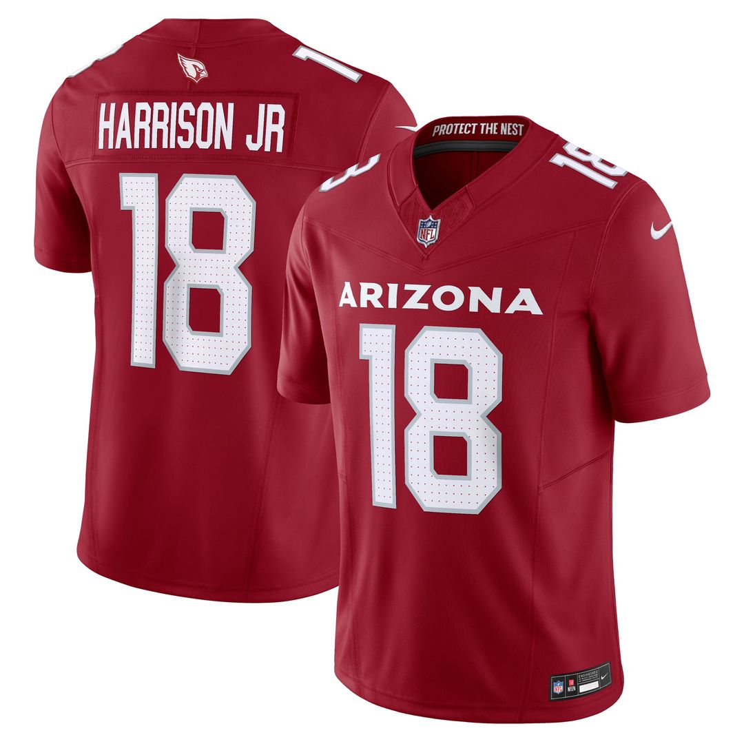 Men's Nike Arizona Cardinals Marvin Harrison Jr. Cardinal Vapor F.U.S.E. Limited NFL Jersey