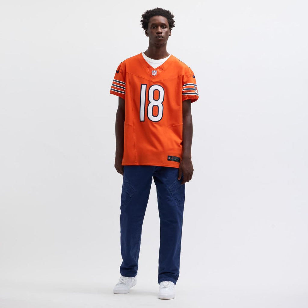 Men's Nike Chicago Bears Caleb Williams Orange Alternate Vapor F.U.S.E. Elite NFL Jersey