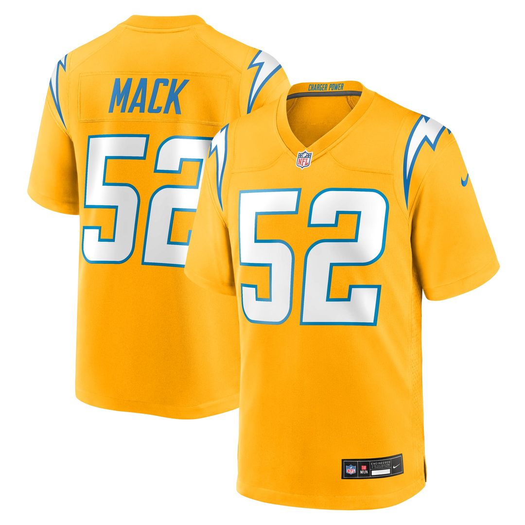 Men's Nike Los Angeles Chargers Khalil Mack Navy Alternate Super Chargers Game Player NFL Jersey