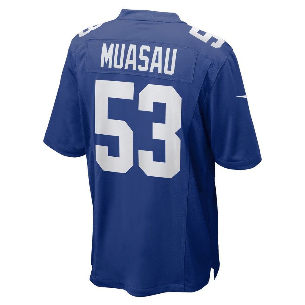 Men's Nike New York Giants Darius Muasau Royal Team Game NFL Jersey