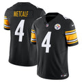 Men's Nike Pittsburgh Steelers DK Metcalf Black Team Vapor F.U.S.E. Limited NFL Jersey