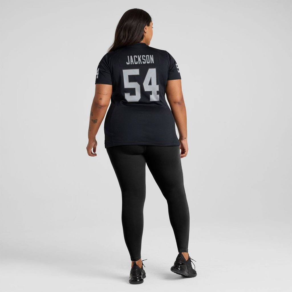 Women's Nike Las Vegas Raiders Brennan Jackson Black Team Game NFL Jersey