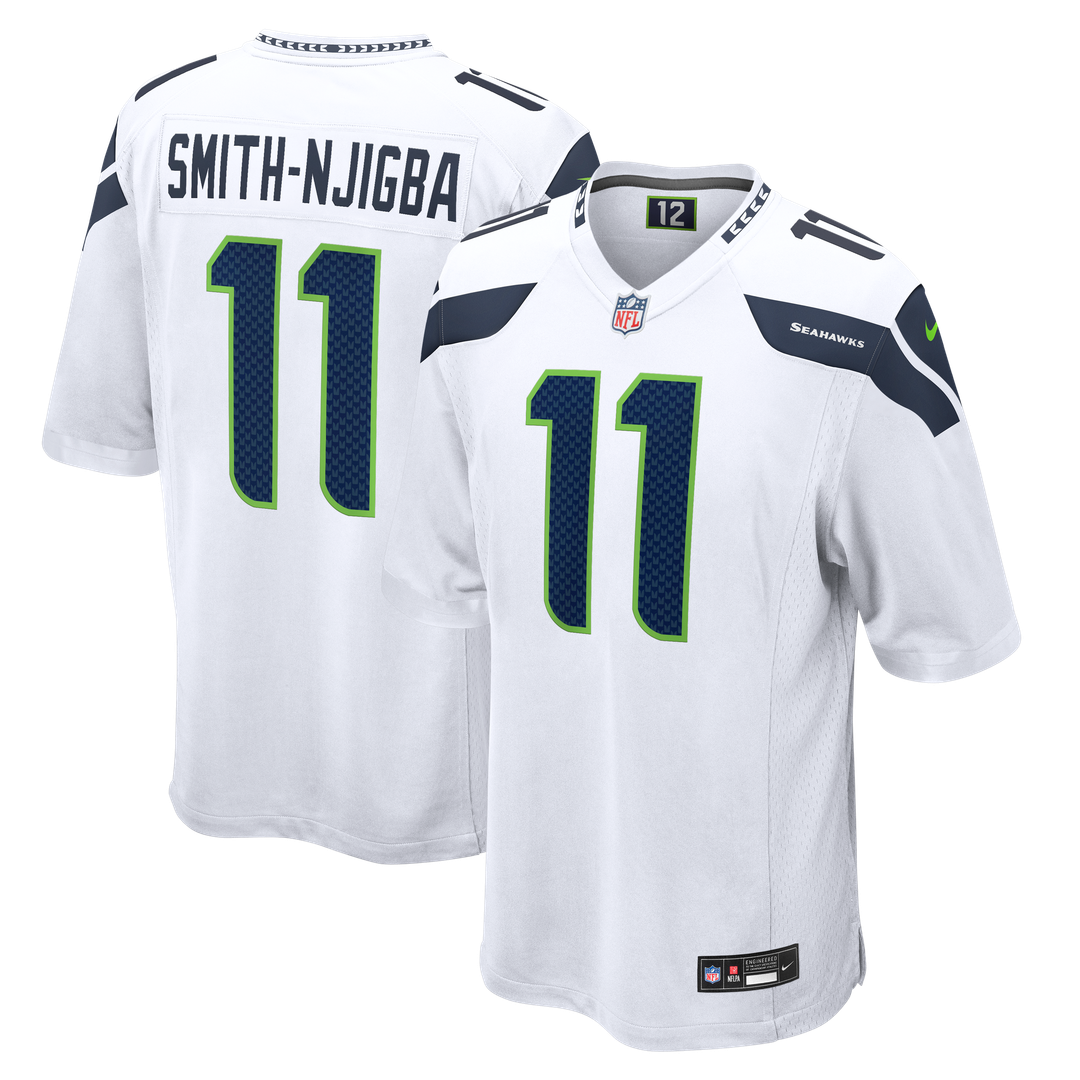 Men's Nike Seattle Seahawks Jaxon Smith-Njigba White Game NFL Jersey