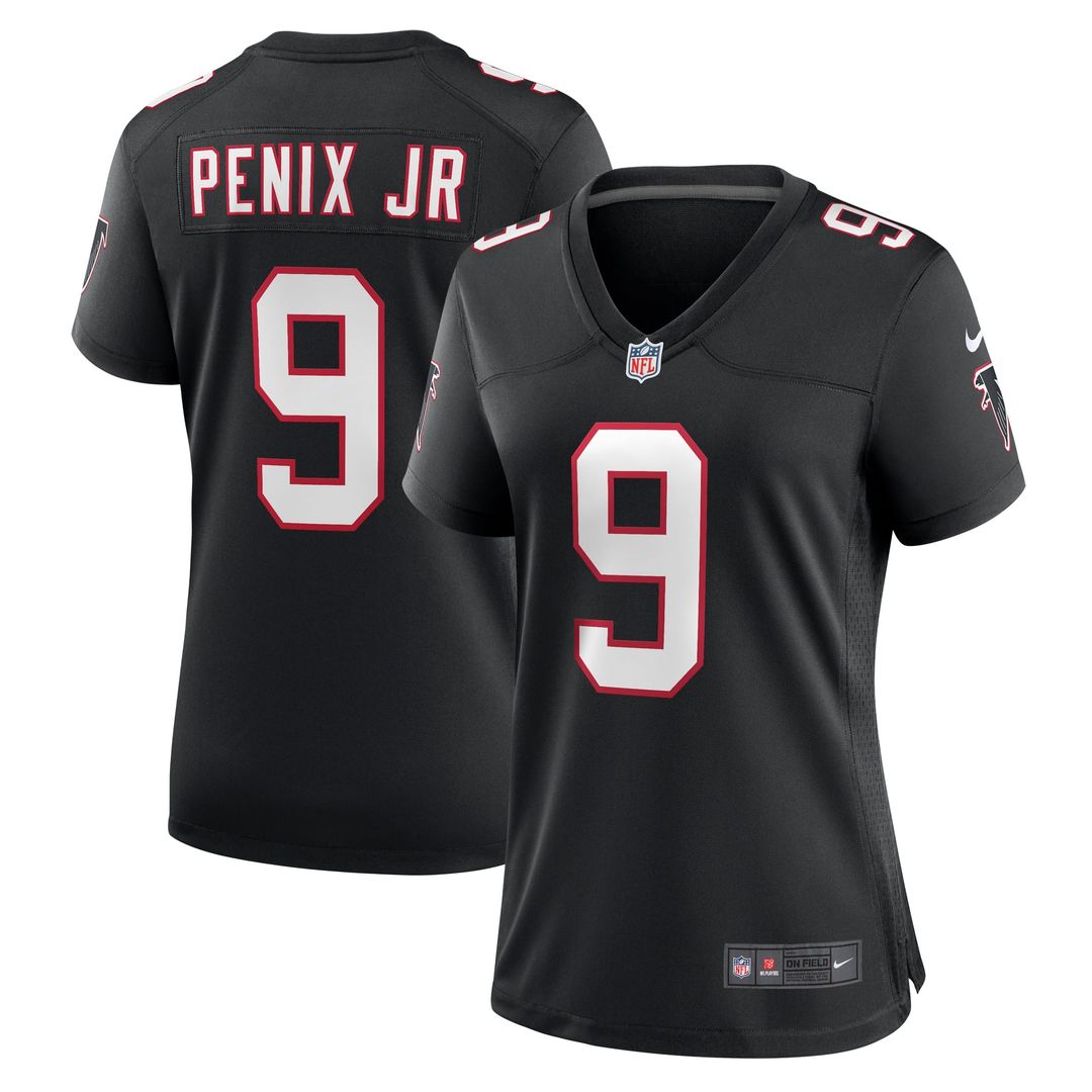 Women's Nike Atlanta Falcons Michael Penix Jr. White Game NFL Jersey