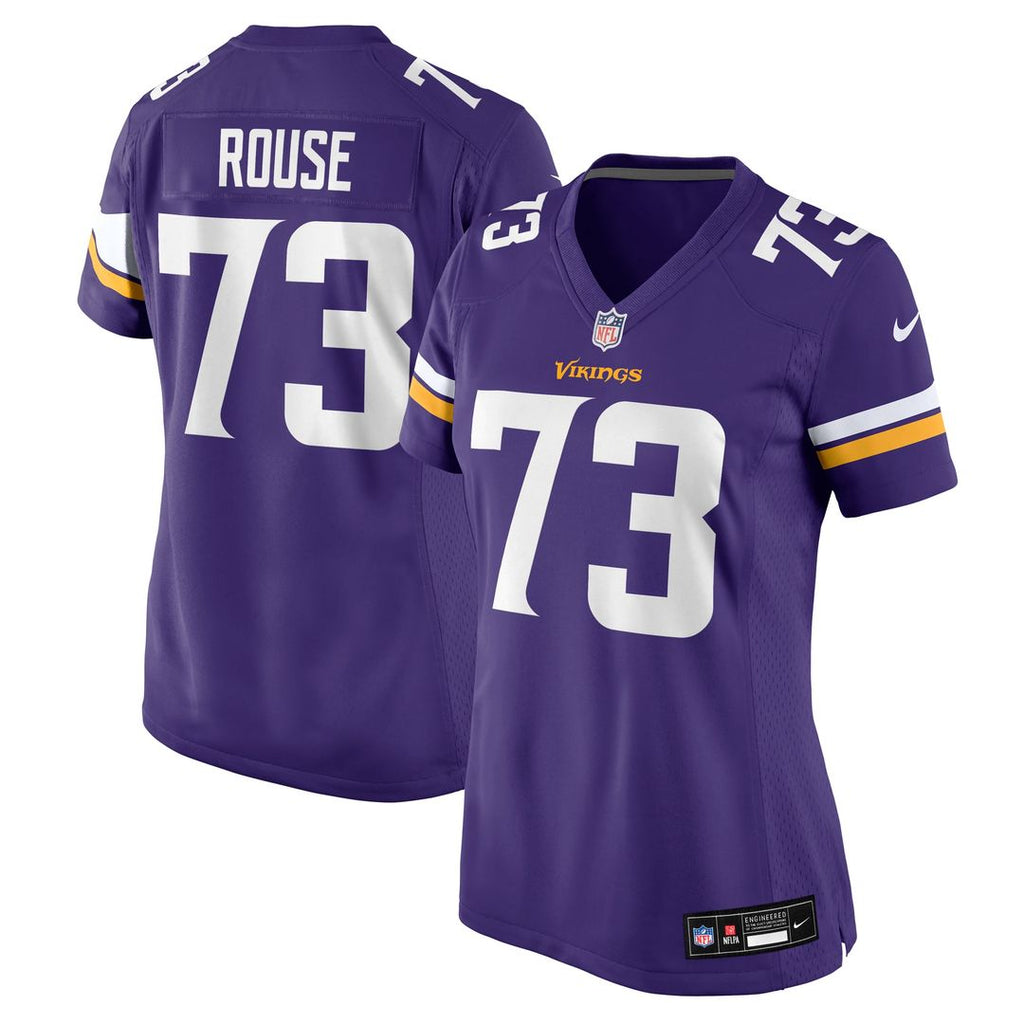 Women's Nike Minnesota Vikings Walter Rouse Purple Team Game NFL Jersey